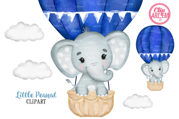 Blue Elephant Hot Air Balloon Watercolor: A Designer’s Review for Real Client Projects