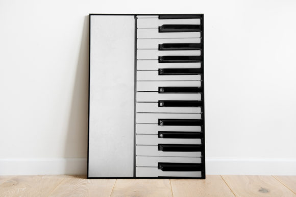 Piano Poster Watercolor Illustrations for Crafters & Etsy Sellers