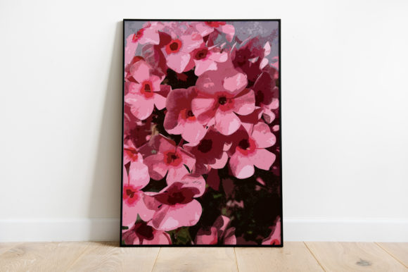 Pink Flower Watercolor Illustrations for Modern Branding