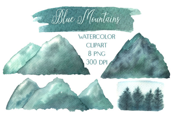 Watercolor Blue Mountains Clipart: A Crafter’s Honest Review for Real Projects
