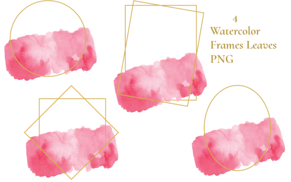 Watercolor Gold Frames Texture Review for Real Embroidery Projects