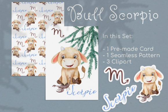 Watercolor Scorpio Zodiac Bull Clipart: A Designer’s Real-World Embroidery Review