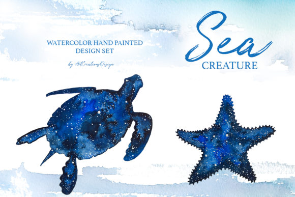 Watercolor Sea Creature Illustrations: A Fresh Design Asset for Coastal Branding