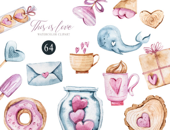 Watercolor Valentine’s Day Illustrations for Modern Brand Storytelling