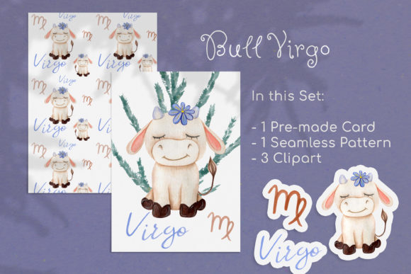 Watercolor Virgo Zodiac Bull Clipart: A Designer’s Real-World Embroidery Review